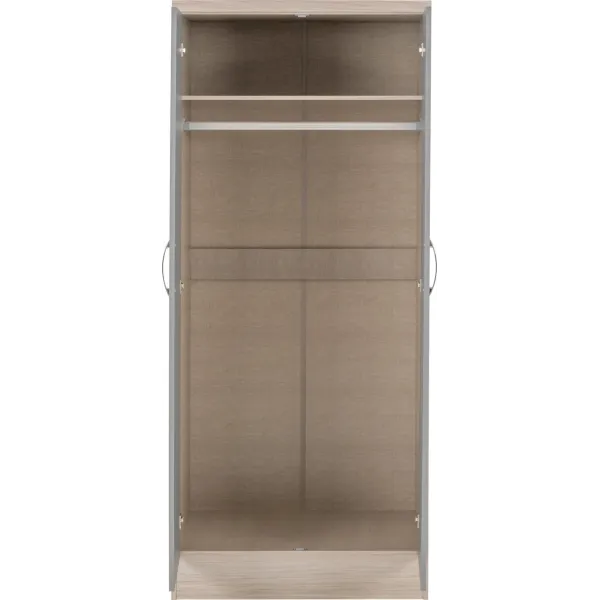 Organize Your Space with Nevada 2 Door All Hanging Wardrobe | Home Divine