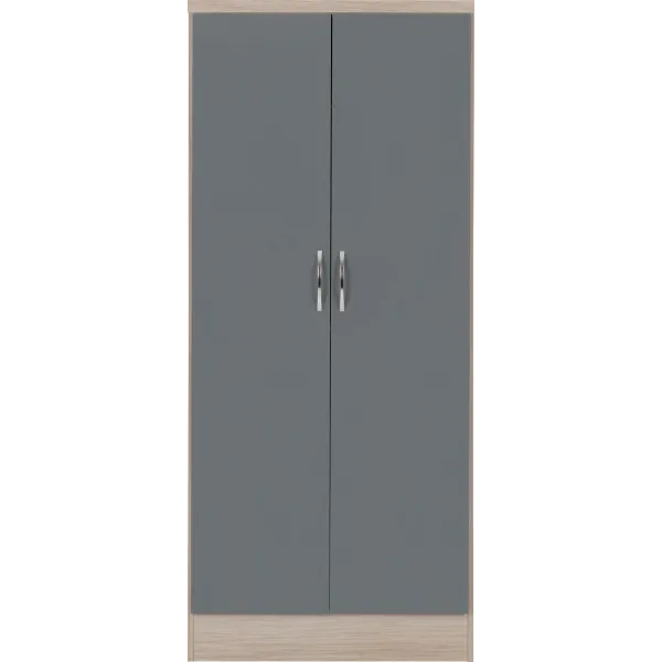 Organize Your Space with Nevada 2 Door All Hanging Wardrobe | Home Divine