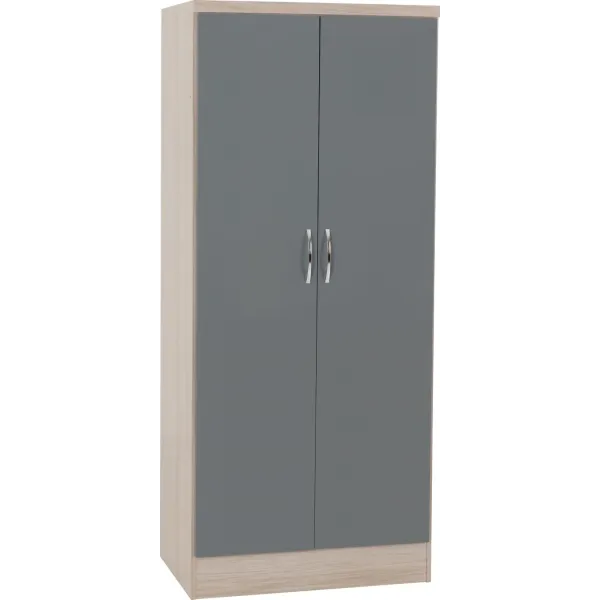 Organize Your Space with Nevada 2 Door All Hanging Wardrobe | Home Divine