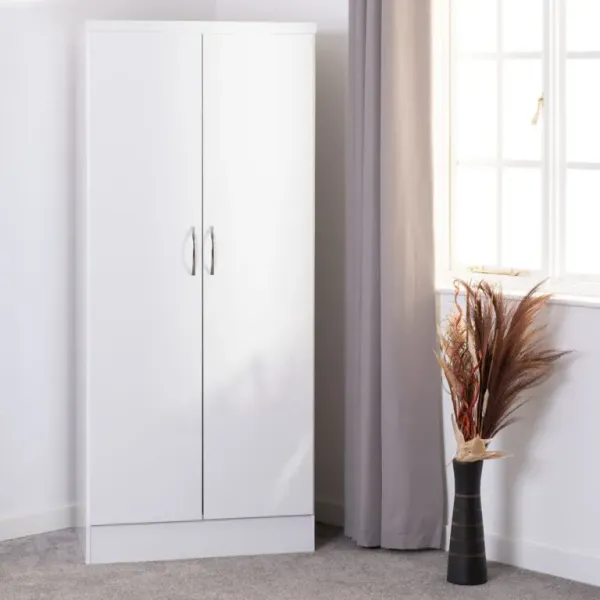Organize Your Space with Nevada 2 Door All Hanging Wardrobe | Home Divine