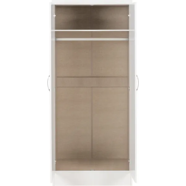 Organize Your Space with Nevada 2 Door All Hanging Wardrobe | Home Divine
