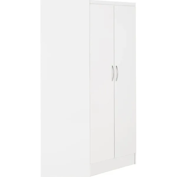 Upgrade Your Bedroom with Home Divine's Nevada 2 Door Corner Wardrobe