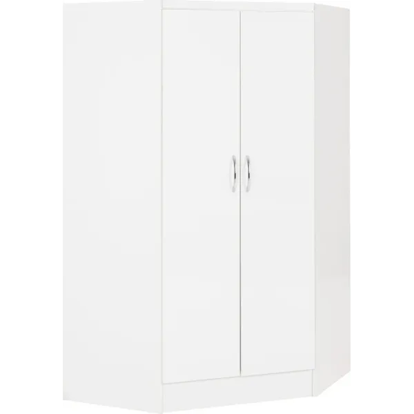 Upgrade Your Bedroom with Home Divine's Nevada 2 Door Corner Wardrobe