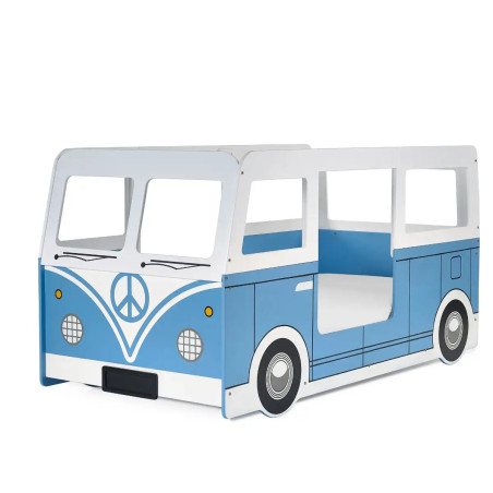 Campervan Single 3ft Bed Light Blue for Kids right side view