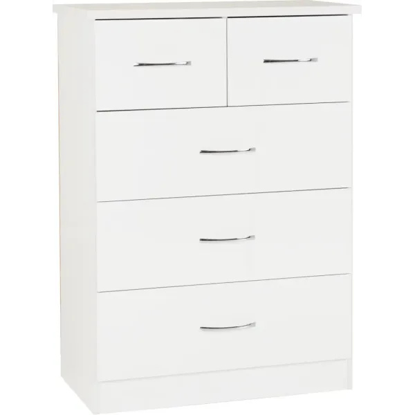 Nevada 3 Door 2 Drawer Mirrored Wardrobe Bedroom Set