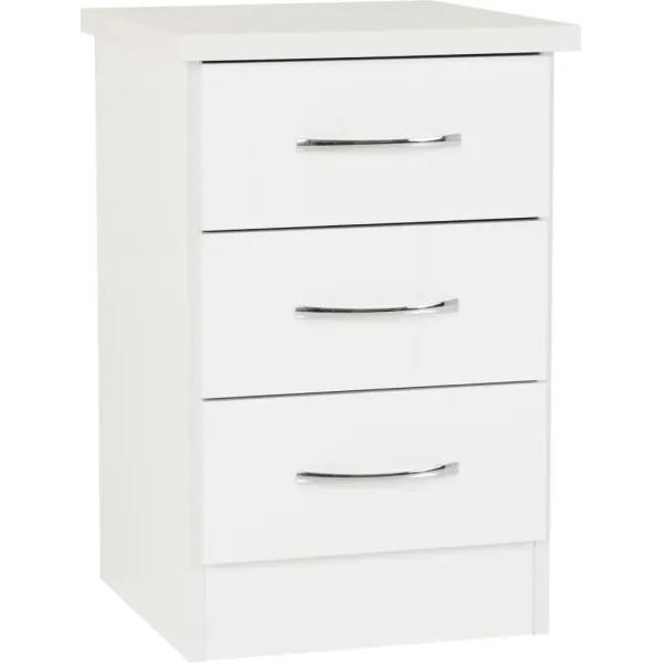 Nevada 3 Door 2 Drawer Mirrored Wardrobe Bedroom Set