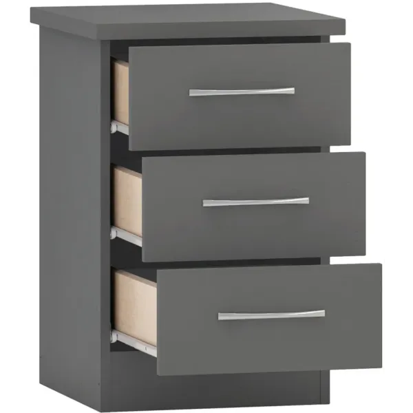 Nevada 3 Door 2 Drawer Mirrored Wardrobe Bedroom Set
