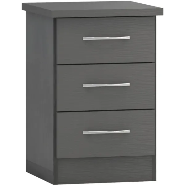 Nevada 3 Door 2 Drawer Mirrored Wardrobe Bedroom Set