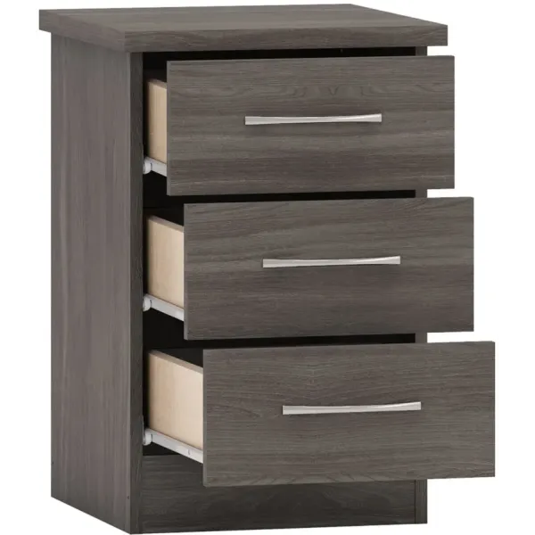 Nevada 3 Door 2 Drawer Mirrored Wardrobe Bedroom Set