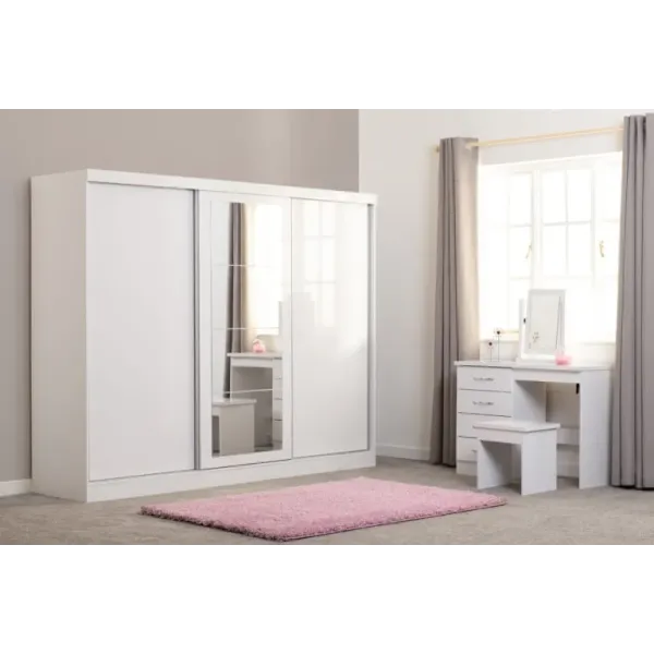 Upgrade Your Bedroom with Home Divine's Nevada 3 Door Sliding Wardrobe