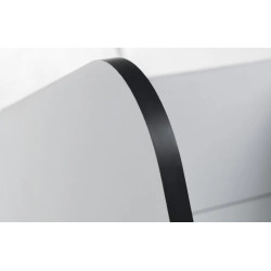 Cookie Cabin Bed in White/ Charcoal footer edge