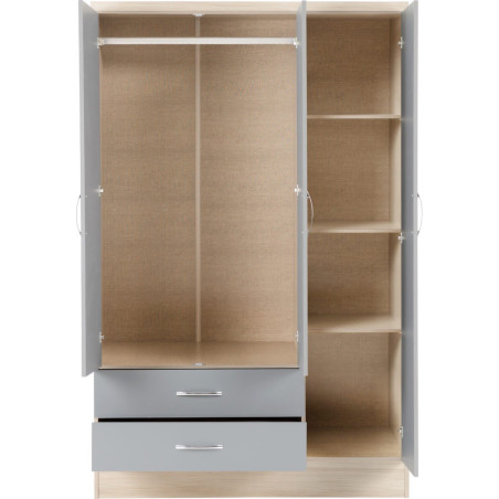 3 Door Drawer Wardrobe – Modern, Spacious Storage Design