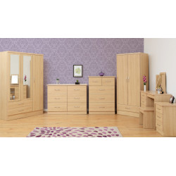 bedroom furniture set in light oak
