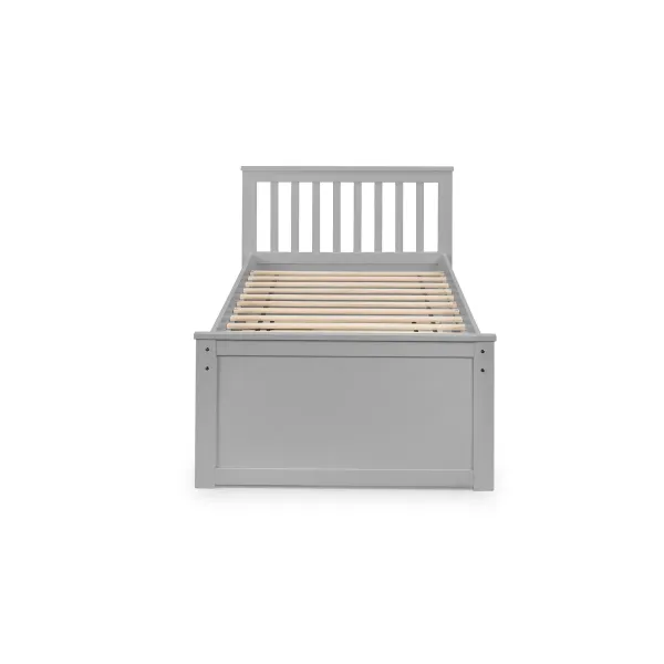 Discover the Maisie Bed With Underbed And Drawers in Light Grey Finish by Home Divine