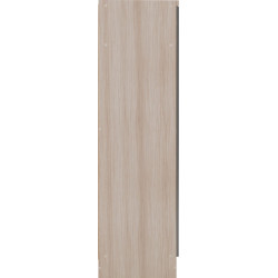 Nevada 2 Door All Hanging Wardrobe Grey Gloss/Light Oak Effect Veneer side