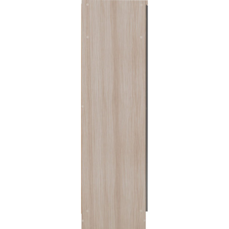 Nevada 2 Door All Hanging Wardrobe Grey Gloss/Light Oak Effect Veneer side