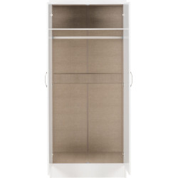 Nevada 2 Door All Hanging Wardrobe White Gloss internal