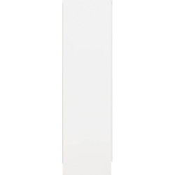 Nevada 2 Door All Hanging Wardrobe White Gloss side panel