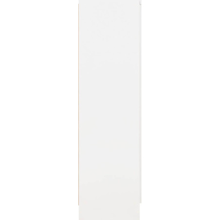 Nevada 2 Door All Hanging Wardrobe White Gloss side panel