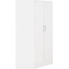Nevada 2 Door Corner Wardrobe White Gloss side