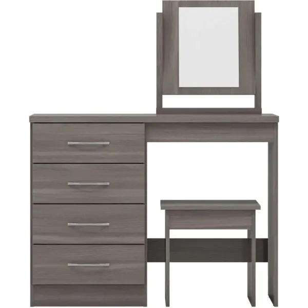 Transform Your Space with the Nevada 4 Drawer Dressing Table Set | Home Divine
