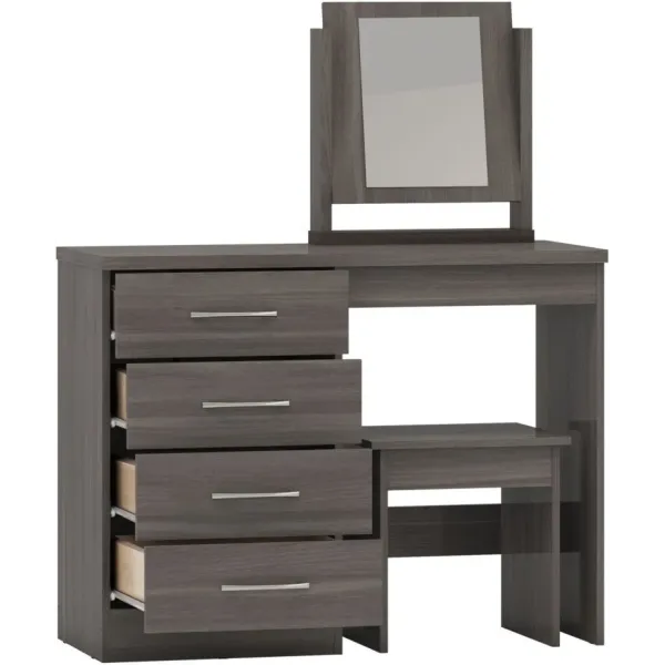 Transform Your Space with the Nevada 4 Drawer Dressing Table Set | Home Divine