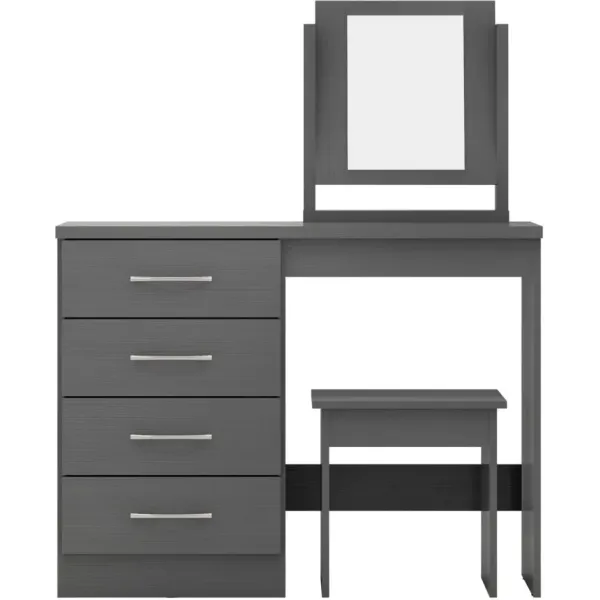 Transform Your Space with the Nevada 4 Drawer Dressing Table Set | Home Divine